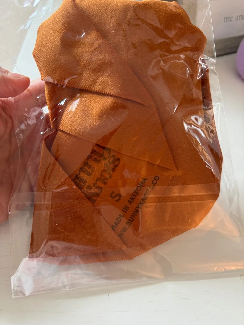 Bunny Knots Lockette | Baja Orange | Swim turban size S NWT